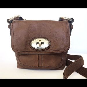 Fossil Maddox Small Brown Crossbody